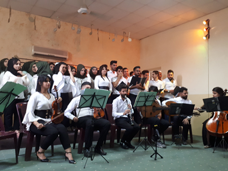 حفل ختام السنة الدراسية 2017 - 2018 قسم الموسيقى في كلية الفنون الجميلة - جامعة بغداد